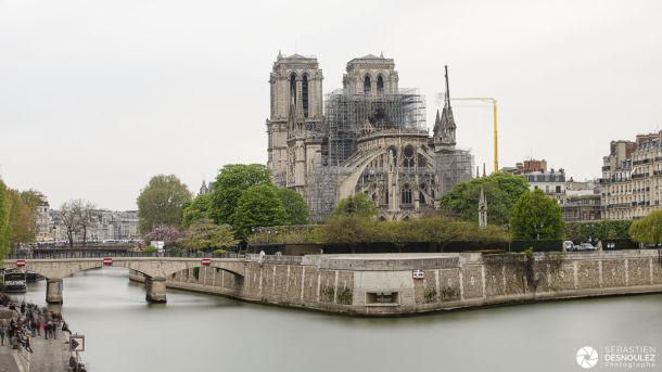 Notre-Dame de Paris photographiée le lendemain de l'incendie - Photo : © Sebastien Desnoulez