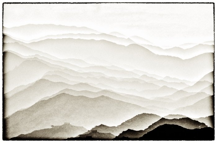 Al Ruman Mountains Serie Glitches Photo Sebastien Desnoulez