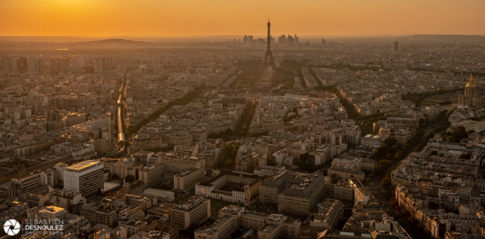 Ambiance Paris 75015 depuis la Tour Montparnasse  - Photo : © Sebastien Desnoulez Photographe