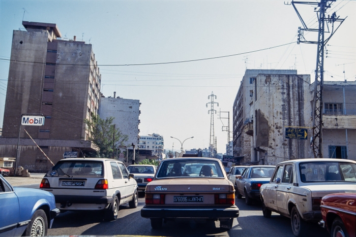 Voie rapide Jounieh-Beyrouth, Liban 1991 - Photo : © Sebastien Desnoulez