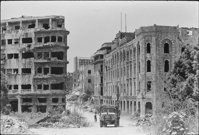 Beyrouth centre, Liban 1991 - Photo : © Sebastien Desnoulez