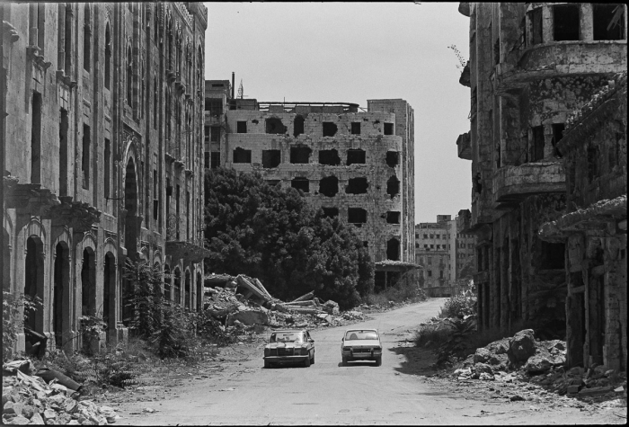Beyrouth centre, Liban 1991 - Photo : © Sebastien Desnoulez