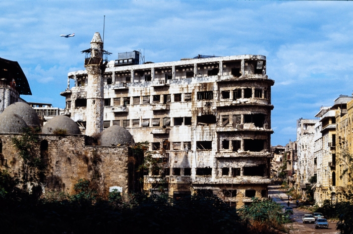 Beyrouth centre, Liban 1991 - Photo : © Sebastien Desnoulez