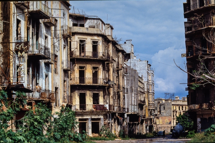 Beyrouth centre, Liban 1991 - Photo : © Sebastien Desnoulez