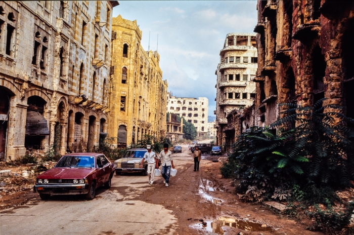 Beyrouth centre, Liban 1991 - Photo : © Sebastien Desnoulez