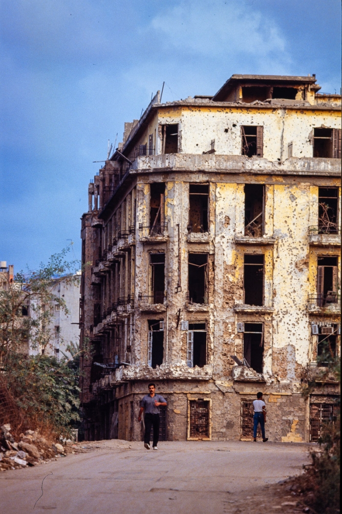 Beyrouth centre, Liban 1991 - Photo : © Sebastien Desnoulez