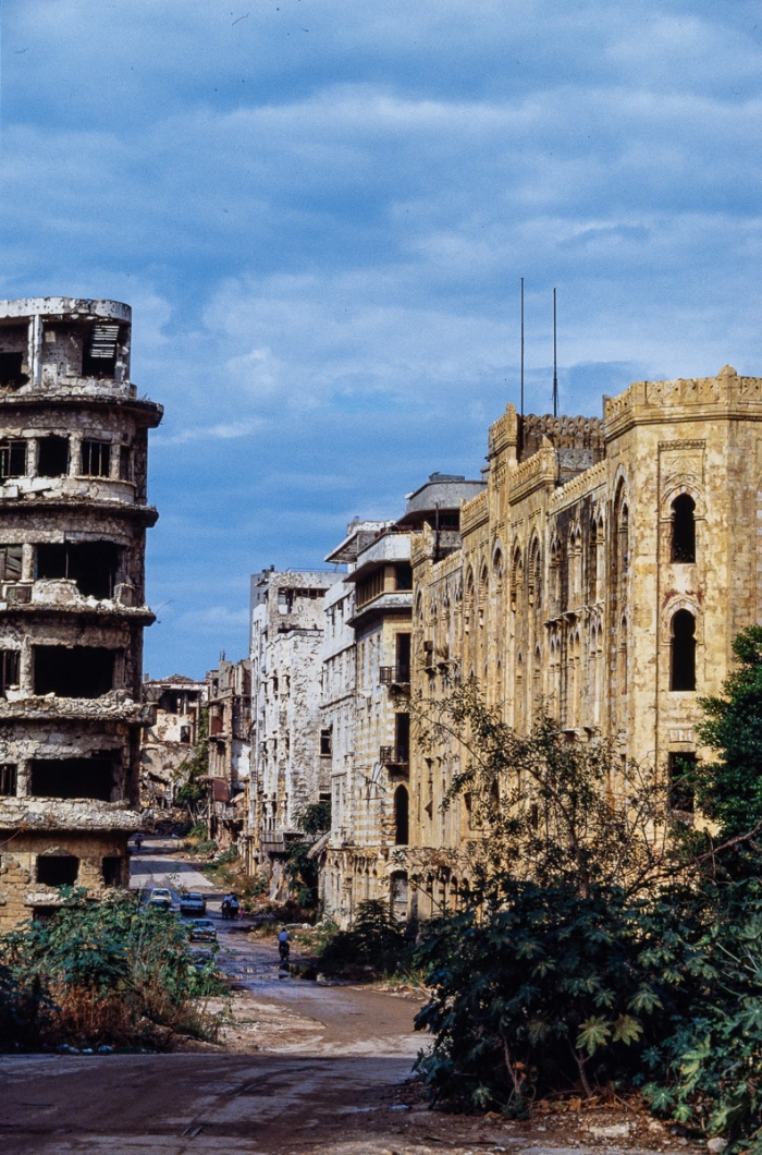 Beyrouth centre, Liban 1991 - Photo : © Sebastien Desnoulez