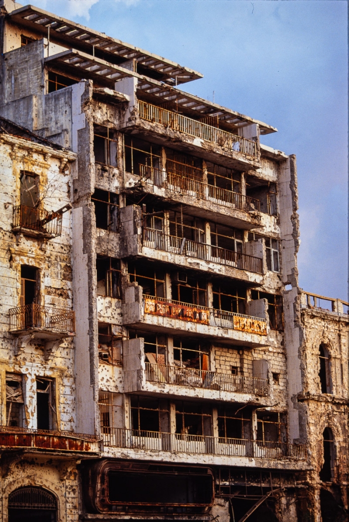 Beyrouth Centre, Liban 1991   Photo : © Sebastien Desnoulez