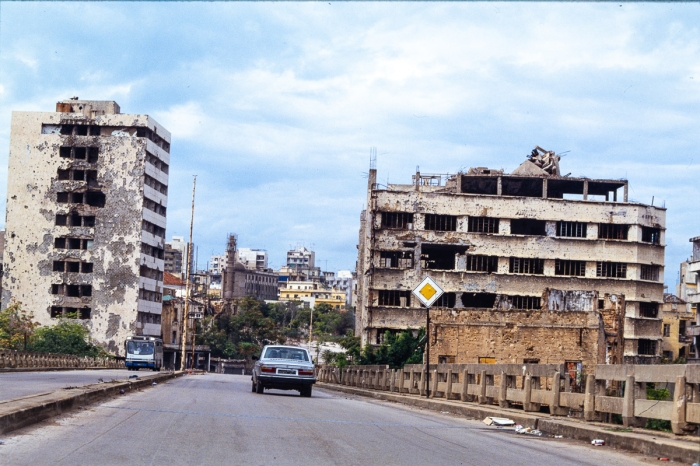 Beyrouth centre, Liban 1991 - Photo : © Sebastien Desnoulez