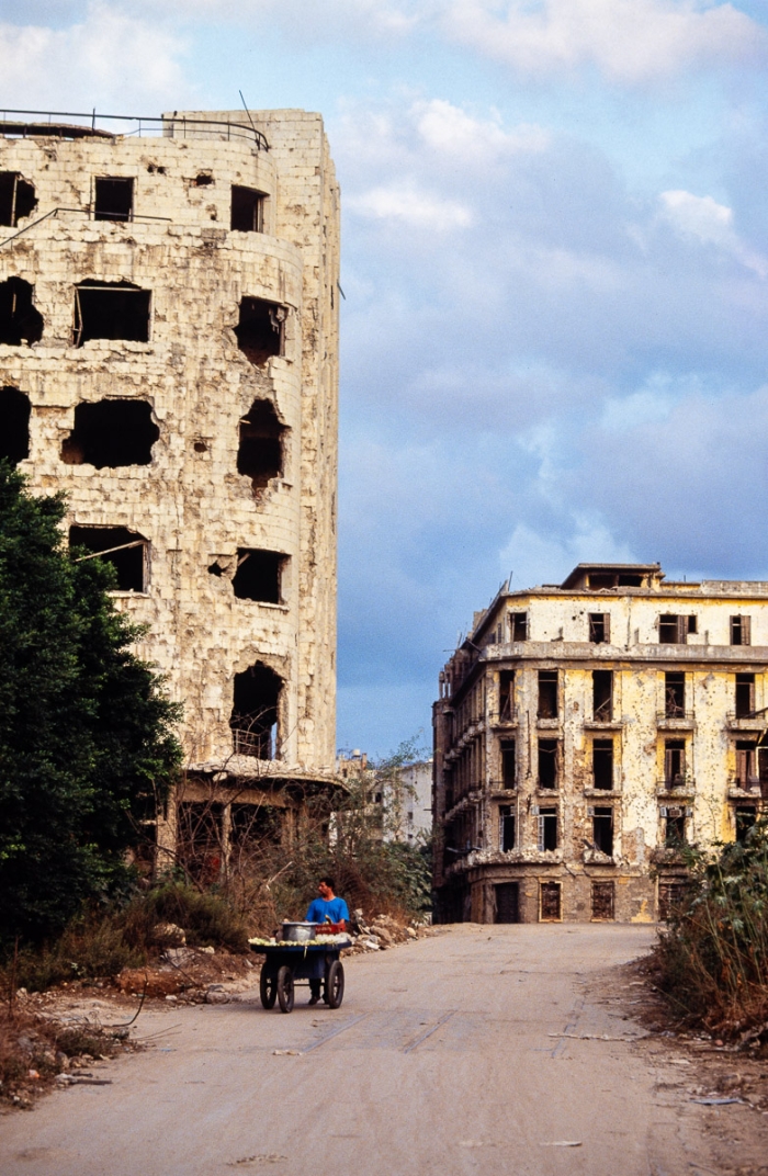 Beyrouth centre, Liban 1991 - Photo : © Sebastien Desnoulez