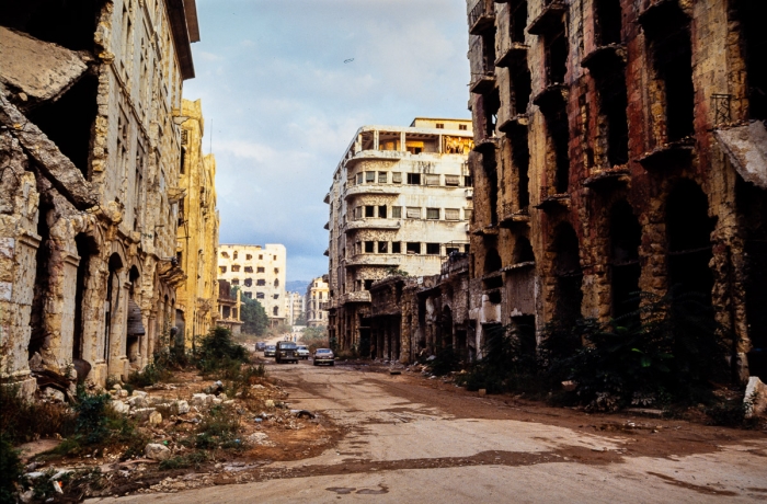 Beyrouth centre, Liban 1991 - Photo : © Sebastien Desnoulez