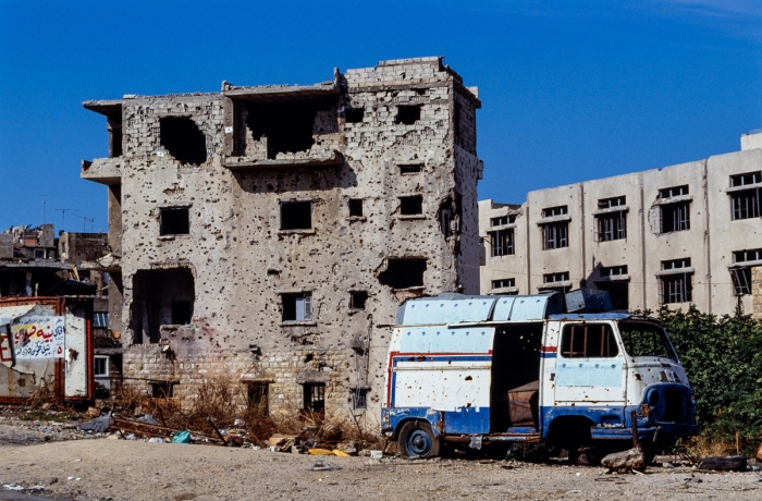 Beyrouth centre, Liban 1991 - Photo : © Sebastien Desnoulez