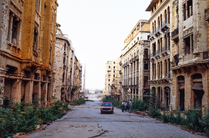 Beyrouth centre, Liban 1991 - Photo : © Sebastien Desnoulez