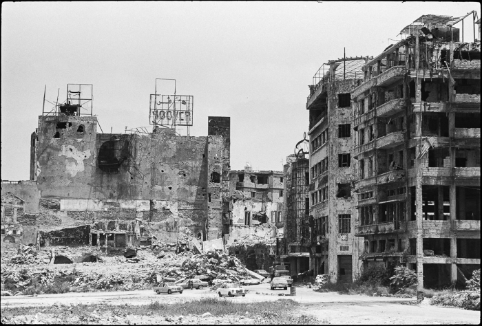 Beyrouth Centre, Liban 1991   Photo : © Sebastien Desnoulez