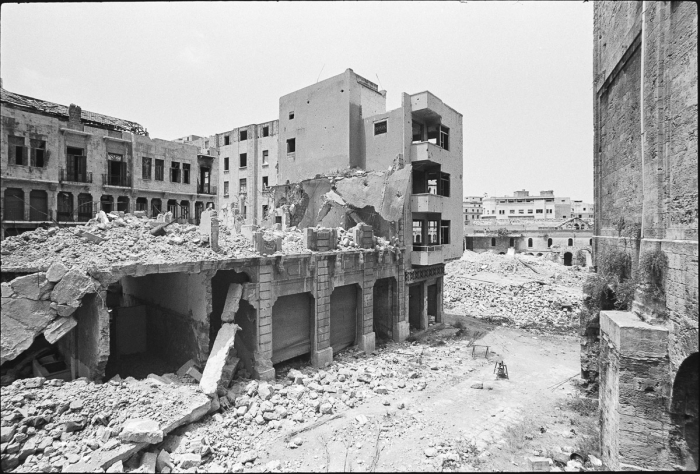 Beyrouth Centre, Liban 1991   Photo : © Sebastien Desnoulez