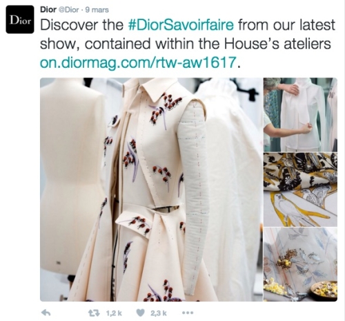 Dior Campagne De Communication Réseaux Sociaux