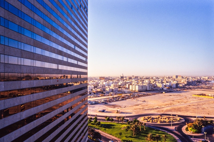 Dubai 1990 : Vue Depuis L'hotel Hyatt   Photo : © Sebastien Desnoulez