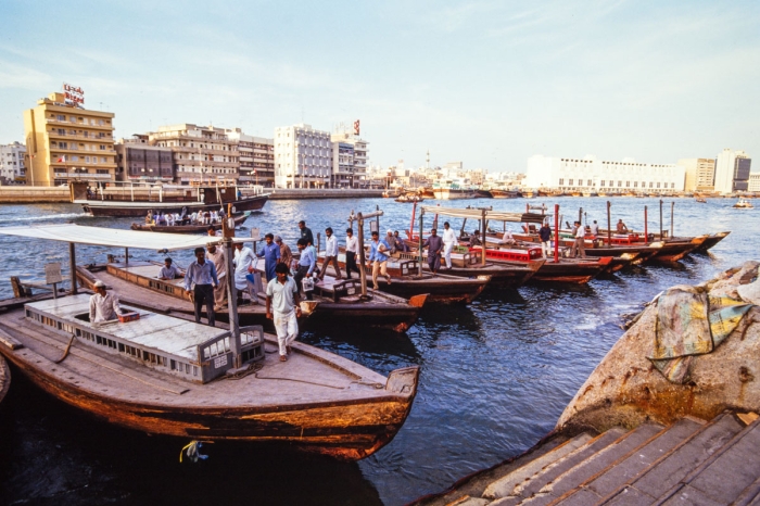 Dubai 1991   The Creek   Photo : © Sebastien Desnoulez