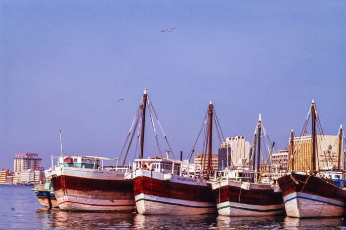 Dubai 1991   The Creek   Photo : © Sebastien Desnoulez
