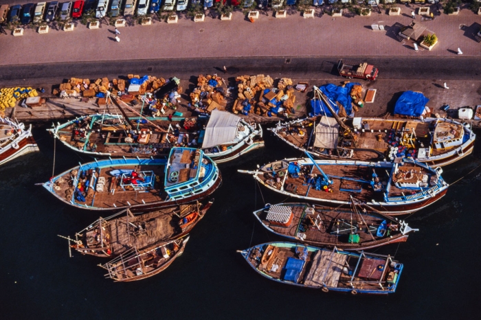 Dubai 1991   The Creek   Photo : © Sebastien Desnoulez