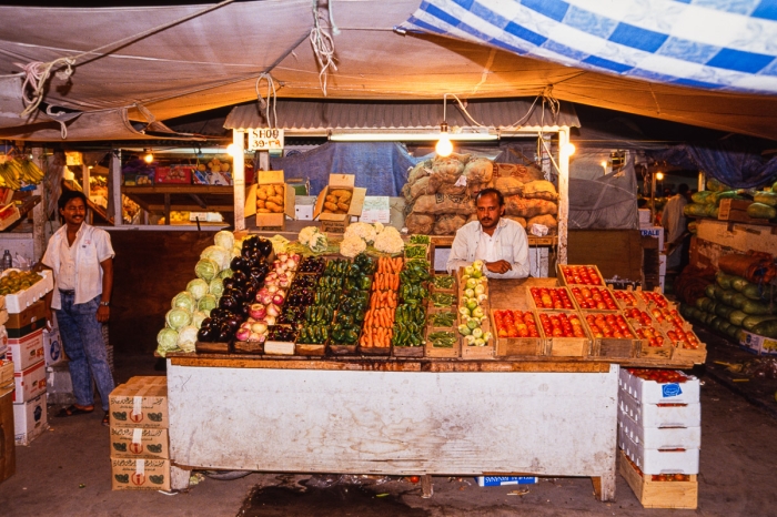 Dubai 1991 - Marché au fruits et légumes - Photo : © Sebastien Desnoulez