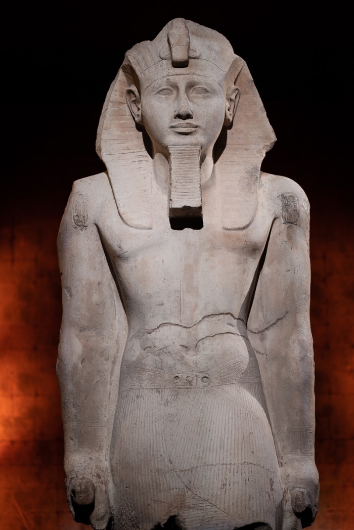 Exposition Ramsès II à Paris - plongée dans l'Égypte des pharaons à la Grande Halle de la Villette - Photo : © Sebastien Desnoulez photographe