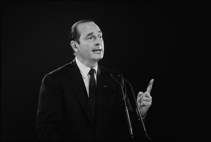 Jacques Chirac Meeting Esplanade du château de Vincennes - 20 mars 1988 - Photo : © Sebastien Desnoulez