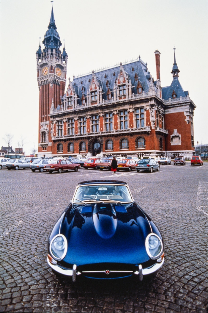 Jaguar Type E Vicarage, de Coventry à Genève, L'Automobile Magazine 1991 - Photo : © Sebastien Desnoulez