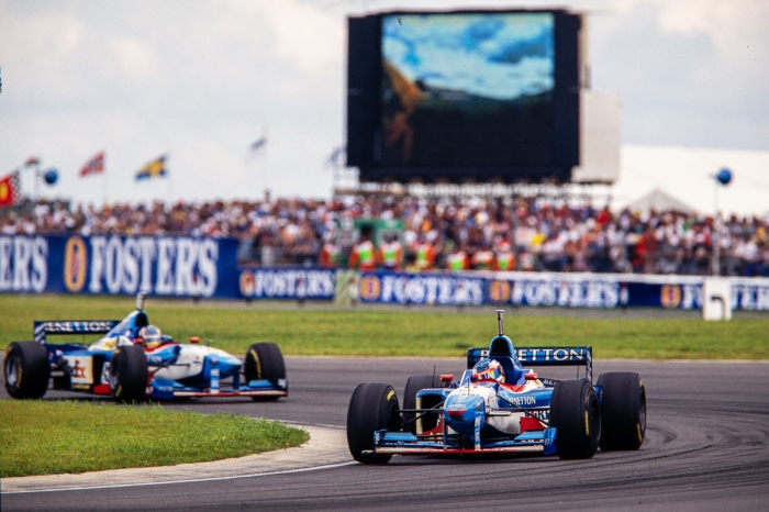 Jean Alesi Alex Wurz Benetton GP F1 Angletterre 1997 Photo Sebastien Desnoulez