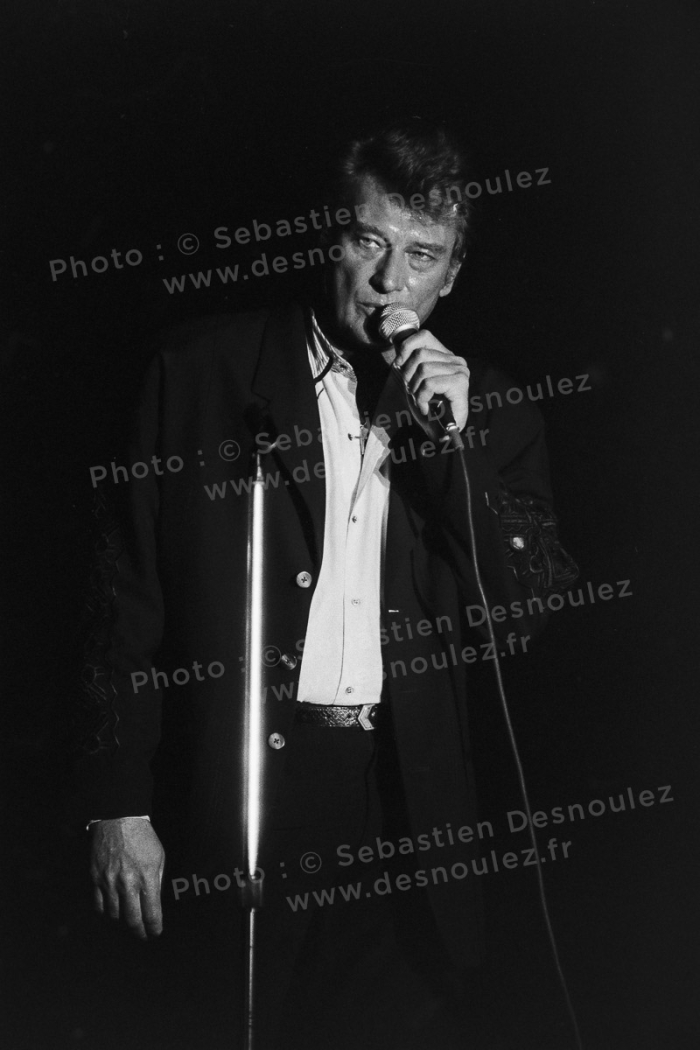 Concert De Johnny Hallyday À Vincennes, 20 Mars 1988   Photo : © Sebastien Desnoulez