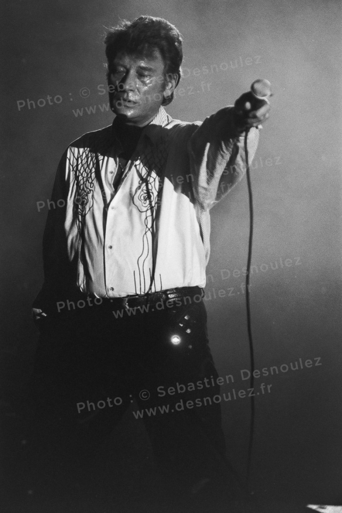 Concert De Johnny Hallyday À Vincennes, 20 Mars 1988   Photo : © Sebastien Desnoulez