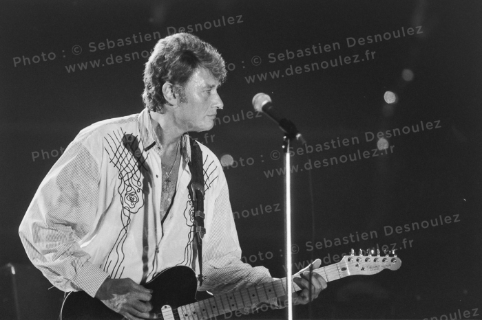 Concert De Johnny Hallyday À Vincennes, 20 Mars 1988   Photo : © Sebastien Desnoulez
