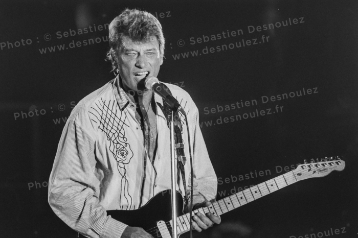 Concert De Johnny Hallyday À Vincennes, 20 Mars 1988   Photo : © Sebastien Desnoulez