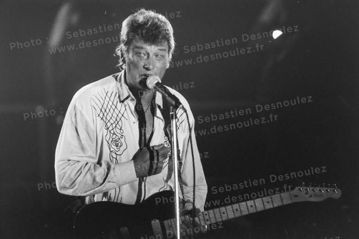 Concert De Johnny Hallyday À Vincennes, 20 Mars 1988   Photo : © Sebastien Desnoulez