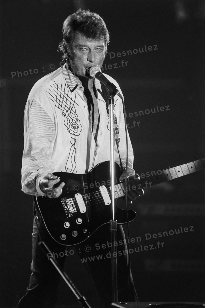 Concert De Johnny Hallyday À Vincennes, 20 Mars 1988   Photo : © Sebastien Desnoulez