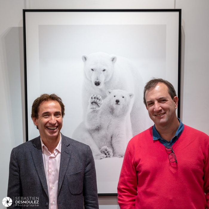 Kyriakos Kaziras et Gad Edery à la Galerie Gad - Photo : © Sebastien Desnoulez Photographe