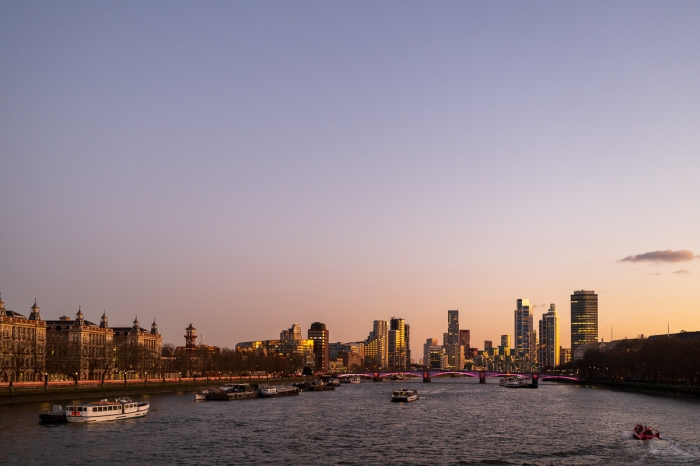 La Tamise au coucher du soleil, Londres - Photo : © Sebastien Desnoulez photographe