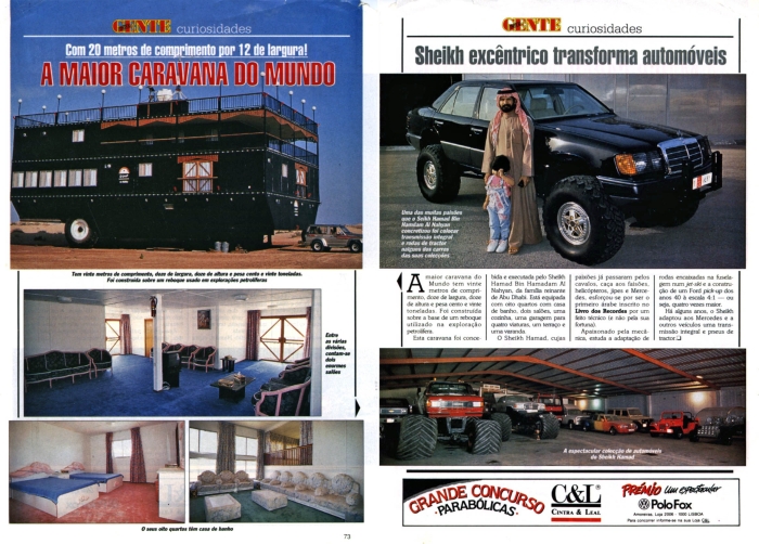 La plus grande caravane du monde Emirats arabes unis 1991 - Magazine Gente - photos : © Sebastien Desnoulez