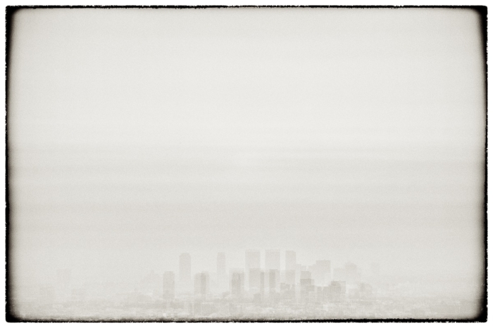 Los Angeles Skyline Serie Glitches Photo Sebastien Desnoulez