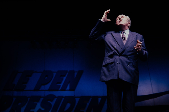 Meeting Jean Marie Le Pen à Lille, campagne présidentielle 1988 - Photo : © Sebastien Desnoulez
