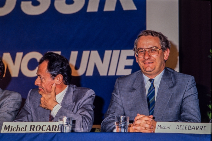 Michel Rocard Michel Delebard Lille 1988 Photo Sebastien Desnoulez