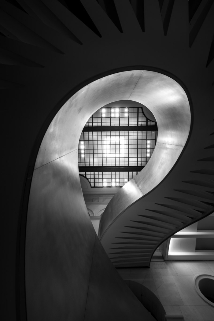 Nuit des musées 2026 à la BnF Richelieu - Escalier - Photo : © Sebastien Desnoulez