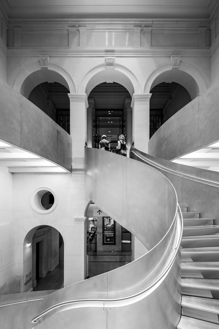 Nuit des musées 2026 à la BnF Richelieu - Escalier - Photo : © Sebastien Desnoulez