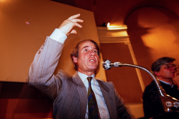 Pierre Juquin à Lille, campagne présidentielle 1988 - Photo : © Sebastien Desnoulez
