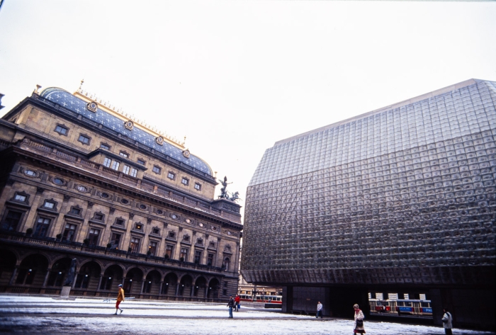 Nová Scéna   Prague   Tchécoslovaquie, Février 1991   Photo : © Sebastien Desnoulez