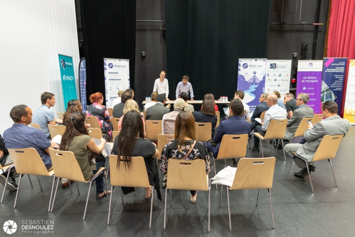Reportage événementiel Meet Up 92 des clubs d'entrepreneurs sur la blockchain - Photo : © Sebastien Desnoulez Photographe