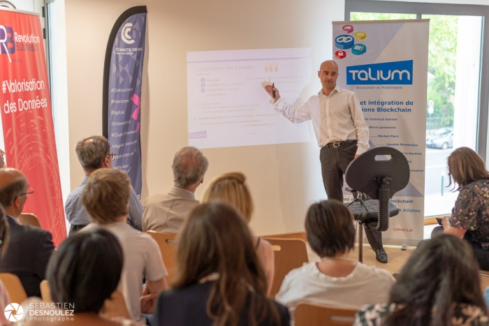 Reportage événementiel Meet Up 92 des clubs d'entrepreneurs sur la blockchain - Photo : © Sebastien Desnoulez Photographe