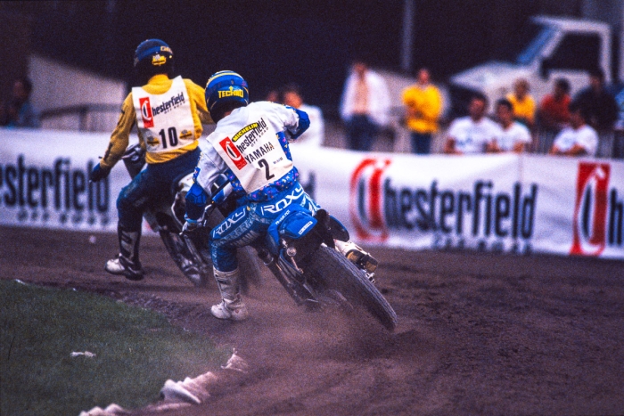 Short Track de Paris - La Cipale - Juillet 1989 - Stéphane Peterhansel / Yamaha - Photo : © Sebastien Desnoulez