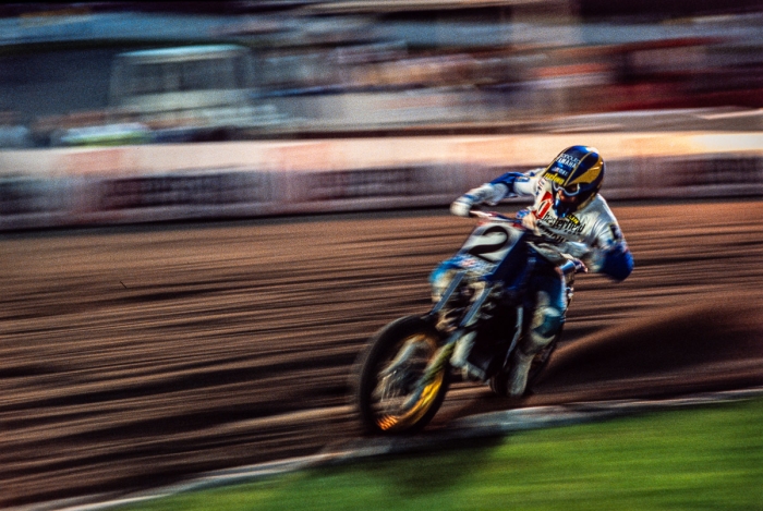 Short Track de Paris - La Cipale - Juillet 1989 - Stéphane Peterhansel / Yamaha - Photo : © Sebastien Desnoulez