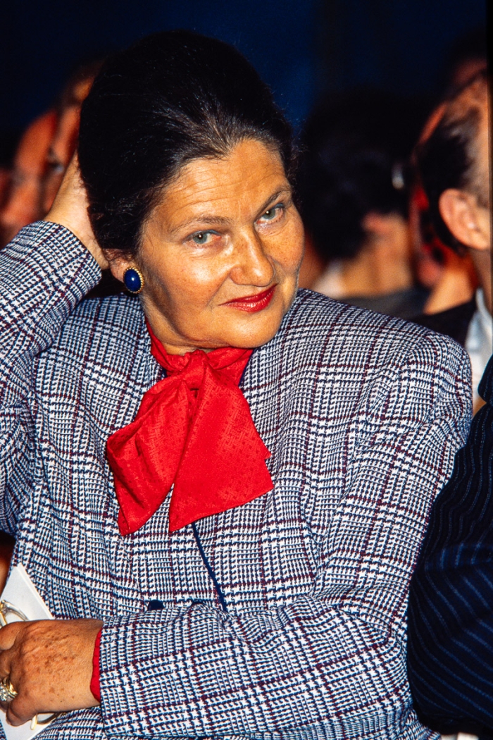Simone Veil soutien au Meeting de Raymond Barre à Lille, campagne présidentielle 1988 - Photo : © Sebastien Desnoulez